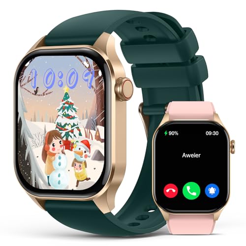 Smart Watches Christmas for Women 2.04" HD Screen Fitness Tracker Watches, Heart Rate Sleep Blood Oxygen Monitor, IP68 Waterproof, 136+ Sports, Answer