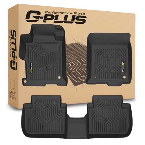 G-PLUS Floor Mats Fit for Honda Accord Sedans 2013 2014 2015 2016 2017 Floor Liners,TPE Custom Fit All Weather Full Cover Protection Car Mats, 1st & 2