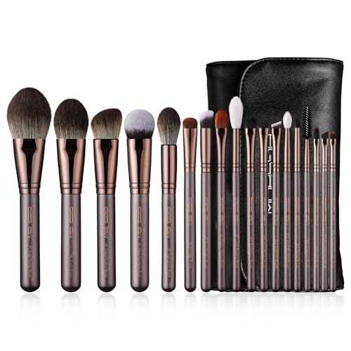 Professional Makeup Brush Set,Eigshow Makeup Brushes Perfect for Foundation Face Powder Blending Blush Bronzer Eyeliner Eye Shadow Brows with Case(PRO