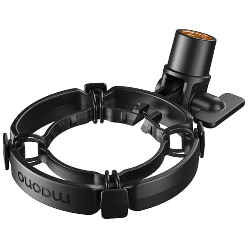 MAONO PD200X-PD200XS Shock Mount - Professional Custom Microphone Mounts Reduces Vibration Noise, Removable Shock Mount for Microphones with a Diamete