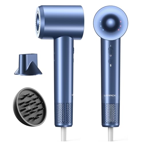 Hair Dryer, 150000 RPM Lightweight High Speed Ionic Blow Dryer for Fast Drying, 500 Million Negative Ions Care & Heat-Control Hairdryer with Magnetic