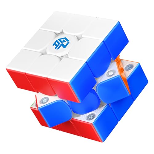 GAN 356 ME, Speed Cube 3x3 Magnetic Puzzle Toy with 48 Magnets GES Pro+ Customized 12 Tension Settings, Ideal for Children Kids Adults, GAN 356 M Upgr