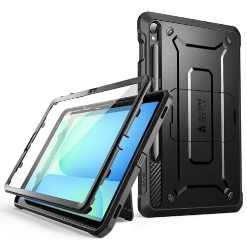 SUPCASE for Samsung Galaxy Tab S10 FE 10.9 inch Case with Stand (Unicorn Beetle Pro), [Built-in Screen Protector & S Pen Holder] Full-Body Heavy Duty