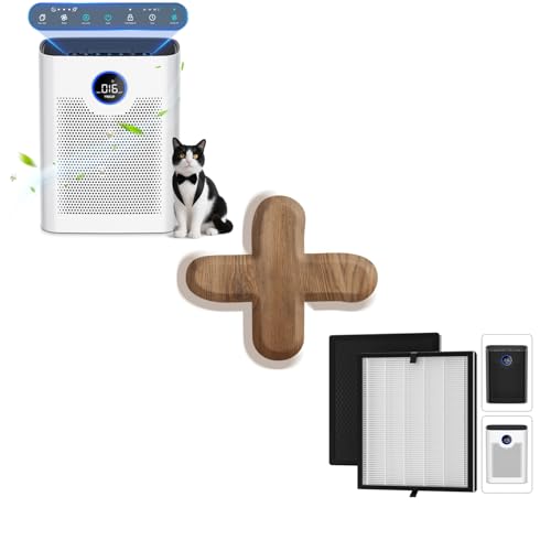 ZQA-8000A Air Purifierfor + 2 Pack Filters Home Large Room up to 2200 ft², VNIUP H14 True HEPA Air Purifier for Bedroom, PM 2.5 Display Air Quality S