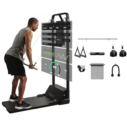 Speediance Smart Home Gym System, Multifunctional Smith Machine Home Gym Power Cage, Portable Cable Machine for Home Workout, Full Body Strength Train
