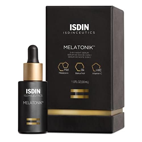 ISDIN Melatonik, Overnight Recovery Anti-Aging Benefits Night Serum, 3-in-1 Repairs, Restores and Brightens with Melatonin, Bakuchiol, Vitamin C…