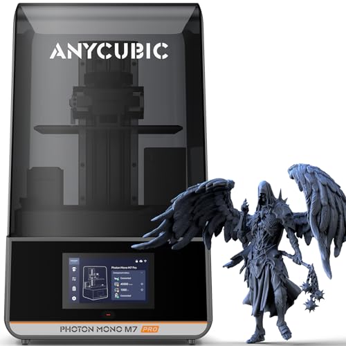 ANYCUBIC Photon Mono M7 Pro, 170mm-h Ultra-High Speed Resin 3D Printer, 14K Mono LCD, Latest LighTurbo 3.0, Plug-in Mini Air Purifier, Resin Auto-Fill