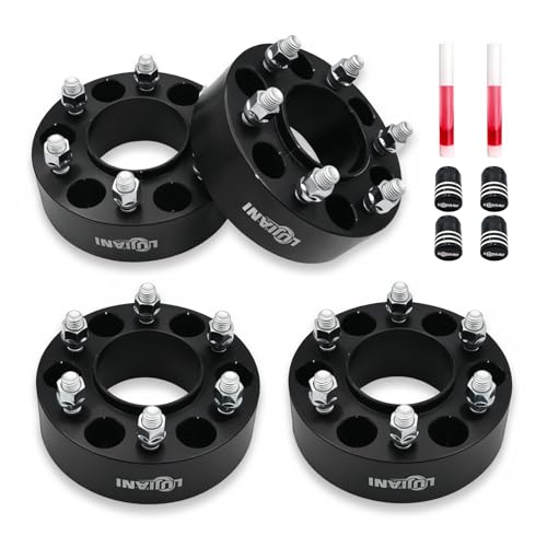 4 Pack 6x135mm Wheel Spacers for 2003-2014 F150 Expedition Navigator Mark LT, 2" Thick Forged Hubcentric Tire Spacer, M14x2 Thread Studs & 87.1mm Cent