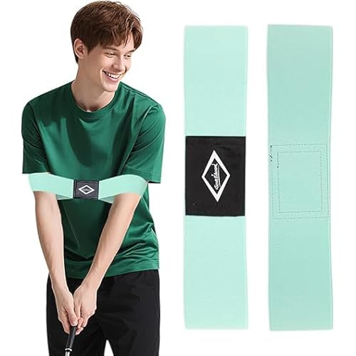 Scott Edward Pro Golf Swing Training Aid, Swing Correcting Arm Band Correct Training Swing Gesture Alignment Practice Tool for Golf Beginners,Man,Boy,