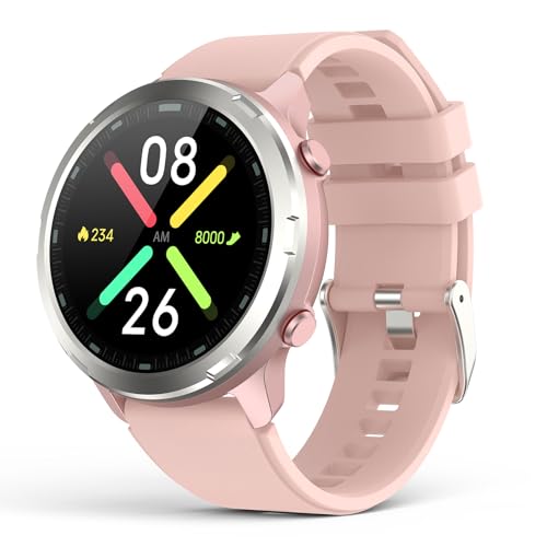 GPS Smart Watch for Women, Rugged Outdoor Fitness Tracker Watch with GPS Compass, Pedometer, Calorie, Heart Rate, Blood Oxygen, Sleep Monitor, IP68 Wa