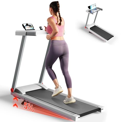 4-in-1 Treadmills for Home with Incline and Handles, Foldable Treadmill for Home Small Spaces, 300 LBS Capacity 3.0 HP 7.5 MPH Folding Running Treadmi