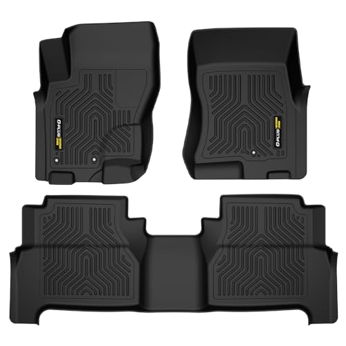 G-PLUS TPE Floor Mats Cargo Liners,Compatible with 2008-2021 Nissan Frontier Crew Cab,All Weather Full Cover Protection Floor Liner Interior Accessori