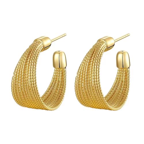 Gold Earrings,Gold Hoop Earrings For women, 14K Gold Plated Dangle Earrings, Gold Earrings For Women Hoops, Silver Hoop Earrings For Women gold15