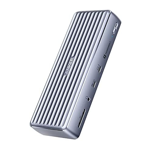 Anker Apex 12-in-1 Thunderbolt 4 Dock, Max 90W Charging for Laptop, 20W Power Delivery, Single 8K, Triple 4K Display, 2 USB-A 3.1 Gen 2, 2 USB 2.0, Et