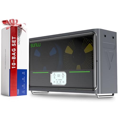 Filament Dryer Box S4,Four-Spool 3D Printer Dehydrator with Rapid Heating, Auto Humidity Control, and Advanced Triple Fan Upgrade (Grey)