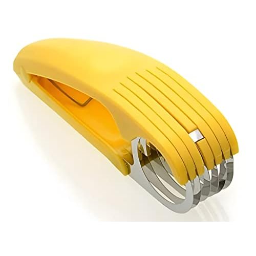Guyuyii Banana Slicer - Quick and Safe Banana Cutter for Even Slices, Easy Kitchen Gadget for Kids and Adults, Perfect for Snacks, Fruit Salads, Desse