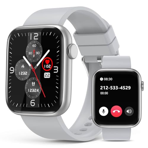 EarlySincere 2024 Smart Watch for Men Women with Bluetooth Call,1.9'' HD Full Touch Screen Fitness Watch, Smartwatch with IP67 Waterproof with Blood P