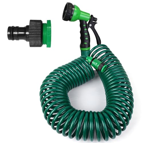 Expandable Garden Hose 65FT, Lightweight No-Kink Flexible Garden Hose with 7 Spray Modes, Anti-Leak Aluminum Fittings for Car Wash, Pet Bath, Outdoor