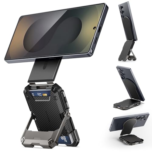 SUPCASE for MagSafe Wallet, Magnetic Wallet for Men, [5-Card Holder] [Adjustable Stand] [RFID Blocking] Phone Card Holder Tripod for Samsung Galaxy S2