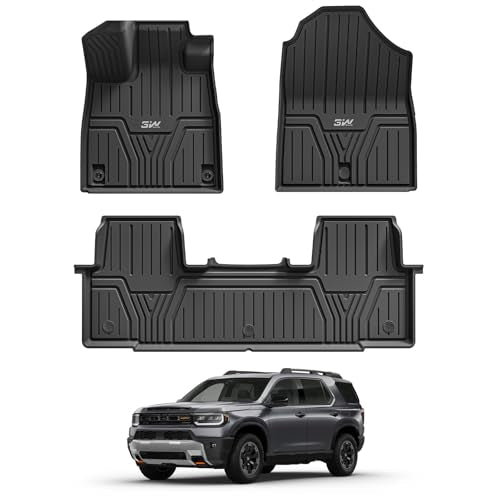 Floor Mats for XXX, All Weather TPE Custom Fit XXX Floor Liner Accessories, 1st & 2nd Row, Black