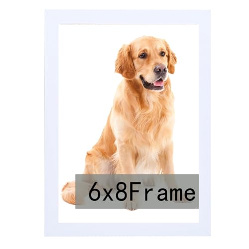 RUN HELIX 6x8 Picture Frame for Wall Hanging or Tabletop- Wall Mounting Horizontally or Vertically, 6 x 8 Wall Gallery Poster Photo Frame for 6 by 8Ph