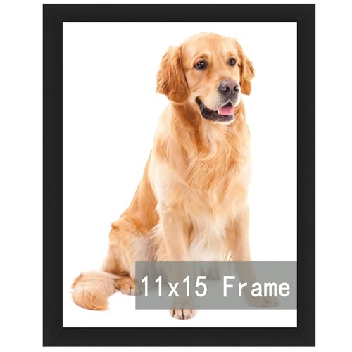 RUN HELIX 11x15 inch Picture Frame, Horizontal and Vertical Formats for Wall Hanging, 11 x 15 Wall Gallery Poster Photo Frame with Durable Shatter Res