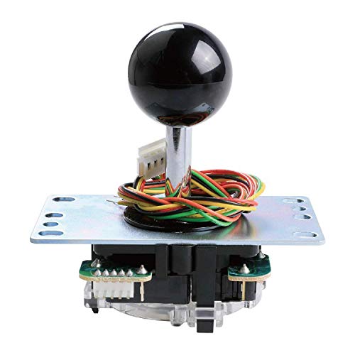SANWA JLF-TP-8YT Arcade Joystick (Black Ball Top) - Premium, High Precision, Responsive Controls, Multi-Platform Compatible - Ideal for Gaming Enthusi
