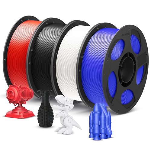 ANYCUBIC PLA+ 3D Printer Filament 1.75mm, High Toughness 3D Printing Filament, Dimensional Accuracy +-- 0.02mm, Print with Most FDM 3D Printers, 4 Pac