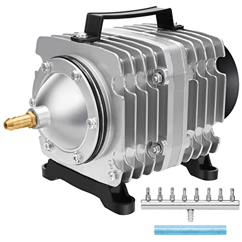 AquaMiracle Aquarium Air Pump Commercial Air Pump with Aluminum Housing, 600-1000-1200-1750GPH Fish Tank Bubbler Pond Aerator for Aquariums, Ponds, Hy