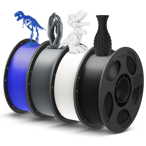 ANYCUBIC PLA+ 3D Printer Filament 1.75mm, High Toughness 3D Printing Filament, Dimensional Accuracy +-- 0.02mm,Print with Most FDM 3D Printers, 4 Pack