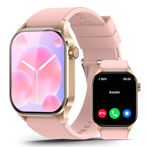 Smart Watch for Women, Infrared True Blood Oxygen Monitor, 136+ Sports, 2.04-inch AMOLED Display, Heart Rate Blood Pressure Sleep, IP68 Waterproof Fit