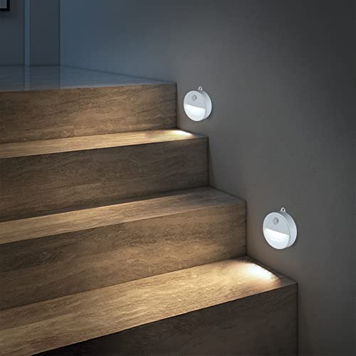 EverBrite LED Motion Sensor Night Light, Automated On & Off, Cool White Motion Activated LED Night Light for Kitchen, Bathroom, Stairs, Bedroom - with