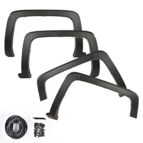 DOTCOM Fender Flares,Compatible with 2014-2018 Chevy Silverado 1500-2015-2019 Chevy Silverado 2500HD 3500HD(Only Fit Models with Fleetside Bed.Not for