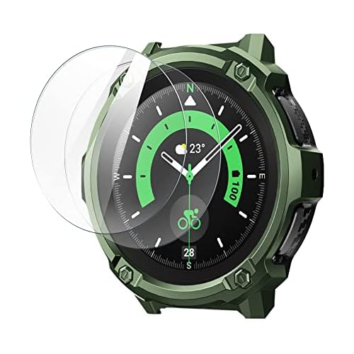 SUPCASE Unicorn Beetle Case Designed for Galaxy Watch 5 Pro 45mm (2022), Rugged Protective Case with 2 Pack Screen Protector (Guldan)