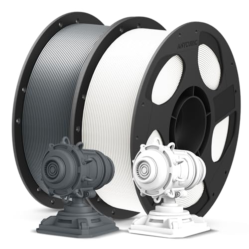 ANYCUBIC PLA+ 3D Printer Filament 1.75mm, High Toughness 3D Printing Filament, Dimensional Accuracy +-- 0.02mm, Print with Most FDM 3D Printers, 2 Pac