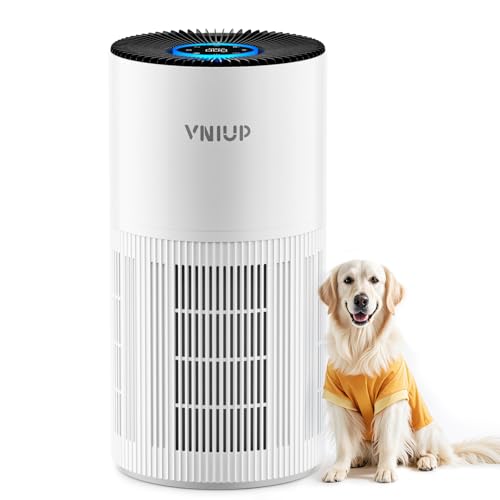 Air Purifiers for Home Large Room up to1600 ft², VNIUP H14 True HEPA Air Purifier for Bedroom, PM 2.5 Display Air Quality Sensor Air Cleaner for for