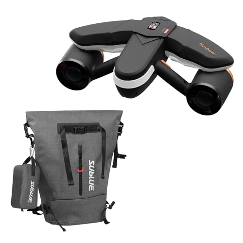 Sublue Navbow+ Smart Professional Underwater Scooter with Waterproof Backpack Dual Motors Action Camera Mount 3 Gear Speed 4.47mph 60 Minutes 131ft Sw