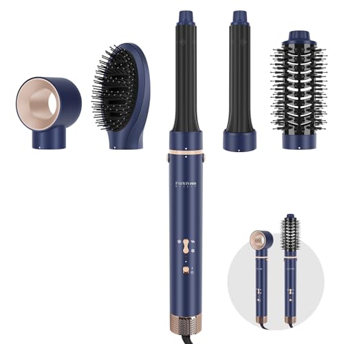 PARWIN PRO BEAUTY Hair Dryer Brush Set, 110000 RPM High-Speed Motor Ionic Hairdryer, Hair Curler, Hot Brush for Hair Styling, Drying, Volumizing, and
