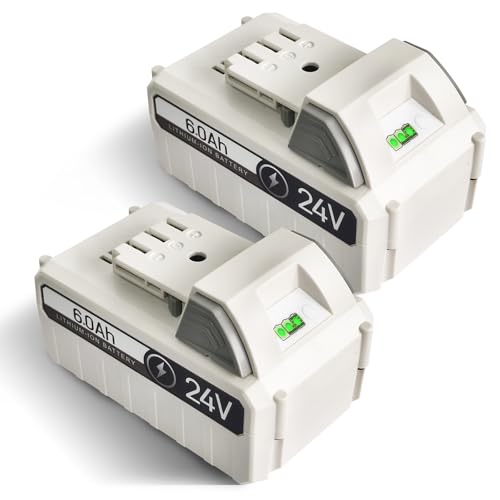 CPY 6.0Ah 24V Battery 2Packs Replacement for 24V Battery Tools Compatible with 24V Cordless Power Tools 24V Lithium Battery 24BATLTX 24VBATLTW 24VBATL