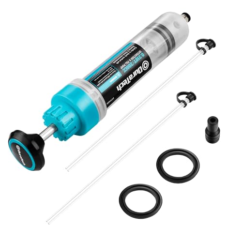 DURATECH 200CC Fluid Extractor Automotive, Fluid Pump with Long Extension Tubes, Oil Syringe with Powerful Suction, Fluid Extractor Pump for Extractin