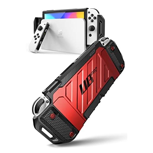 SUPCASE for Nintendo Switch OLED Case 2021 (Unicorn Beetle Pro), [Military-Grade Protection] [Switch Console Compatible] Dockable Protective Cover Acc