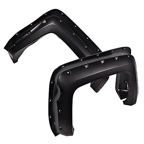 DOTCM Fender Flares,Compatible with 2014-2018 Chevy Silverado 2500 HD 3500HD Fleetside 5.8 ft(69.3") Short Bed(Not Fit Dually),Wheel Cover Trim Painta