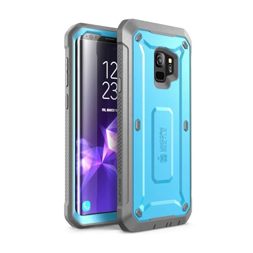 SUPCASE Unicorn Beetle Pro Series Case Designed for Galaxy S9, with Built-In Screen Protector Full-body Rugged Holster Case for Galaxy S9 (2018 Releas