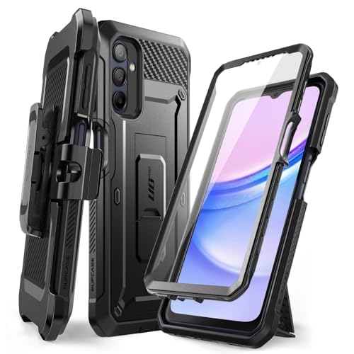 SUPCASE Unicorn Beetle Pro for Samsung Galaxy A15 Case with Screen Protector [Built-in Stand & Belt-Clip] [Military-Grade Protection] 360 Full-Body Ru