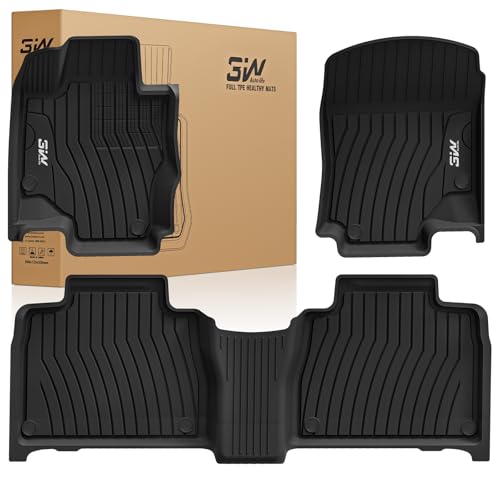 3W Floor Mats for Benz GLE 2020-2026 SUV 5 Seats 350-450-450e-580-53 AMG-63 AMG S(Not Fit for Coupe-W167),TPE All Weather Custom Fit Floor Liner for B
