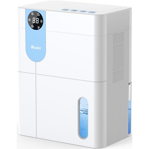 Dehumidifier, VEWIOR 152 OZ Dehumidifiers for Home, (900 sq.ft) Quiet Dehumidifier for Basement with Large Water Tank, Dehumidifiers for Bathroom Bedr