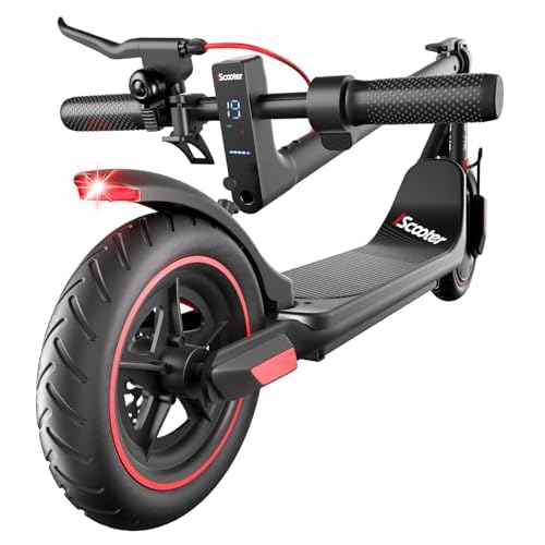 iScooter Electric Scooter for Adults & Teens, 500-650 Peak Power, Up to 15-18-25 Miles Range, 19-22-25 MPH Top Speed, Cruise Control, Dual Braking Sys