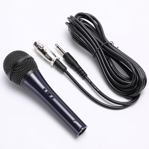 PodcasterWave Handheld Wired Microphone, 2.5m Professional Grade Cable, Upgraded Material Body, Suitable for Various scenarios—Home KTV, Live Broadc