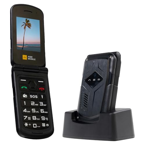 AGM M10 Rugged Flip Phone with Charging Dock M10 + Dock