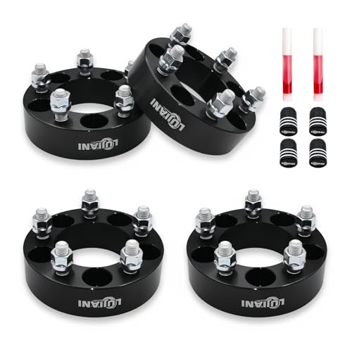 4 Pack 5x114.3mm Wheel Spacers for 1994-2010 Explorer Mustang Marquis, 1.5" Thick Forged Hubcentric Tire Spacer, 1-2" x20 Thread Studs & 82.5mm Centri